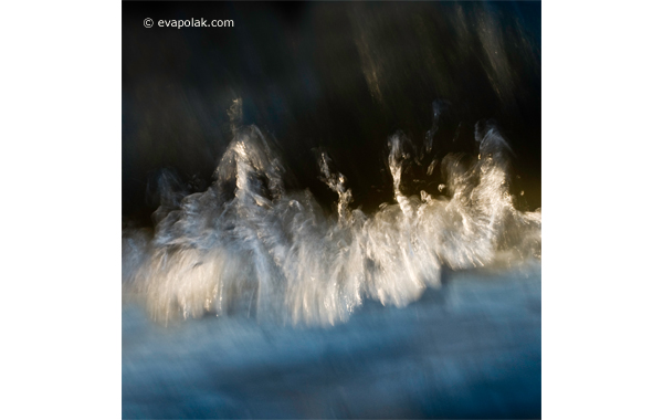 Sculptured by tide abstract water